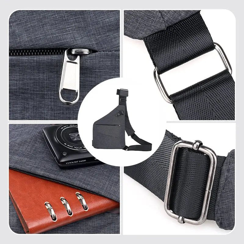 Unisex Schoudertas Met Veiligheidskenmerken Modern Ontwerp 2