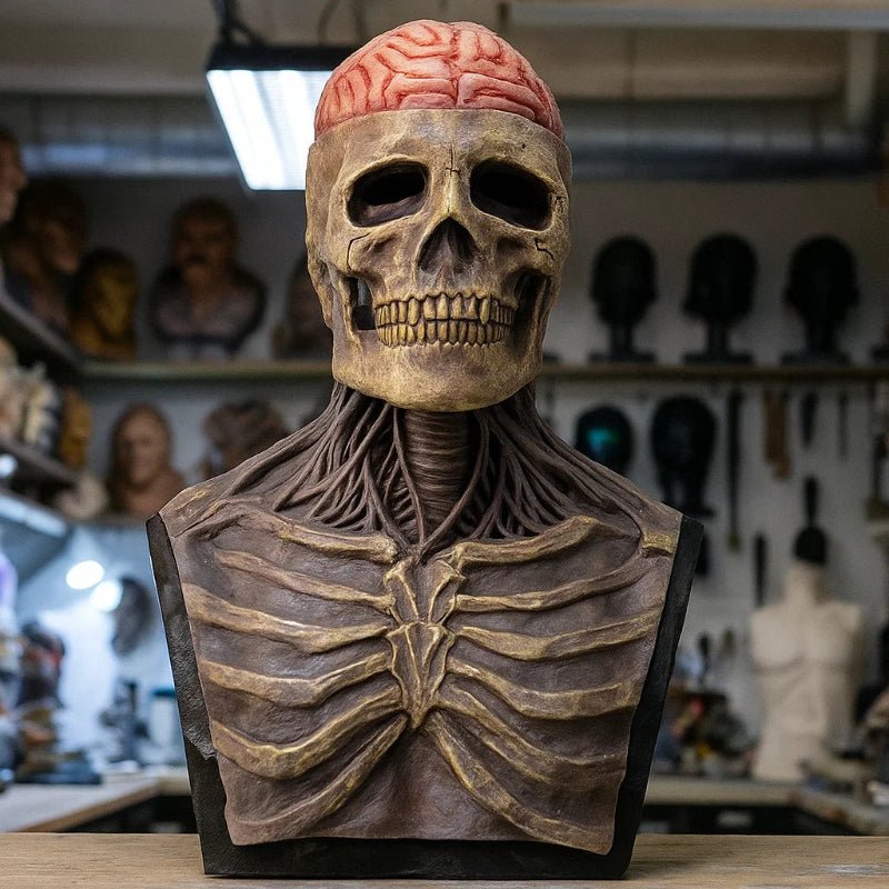 Unisex Skeletmasker met Hoed voor Halloween 1