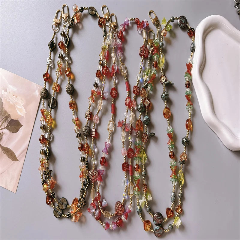Unisex Sleutelhanger Bloemen Kralen Stijlvol Accessoire 2
