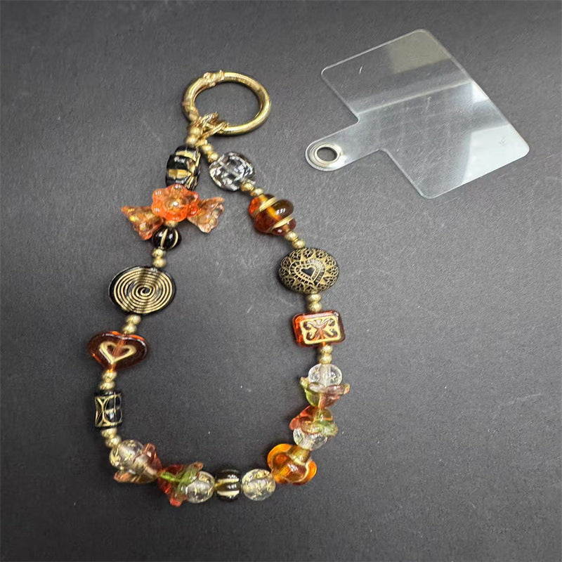 Unisex Sleutelhanger Bloemen Kralen Stijlvol Accessoire 8