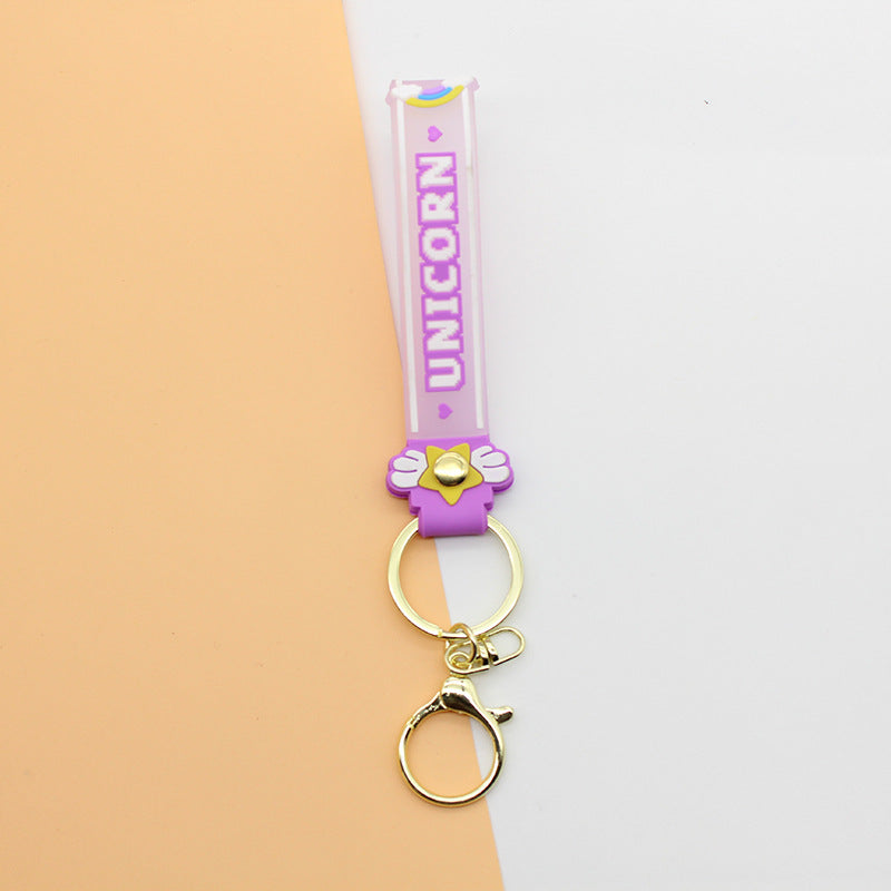 Unisex Sleutelhanger Eenhoorn Design Speels Accessoire 0