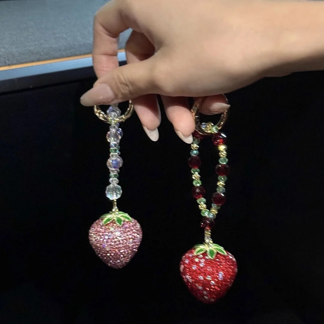 Unisex Sleutelhanger Met Aardbeibedeltje 4