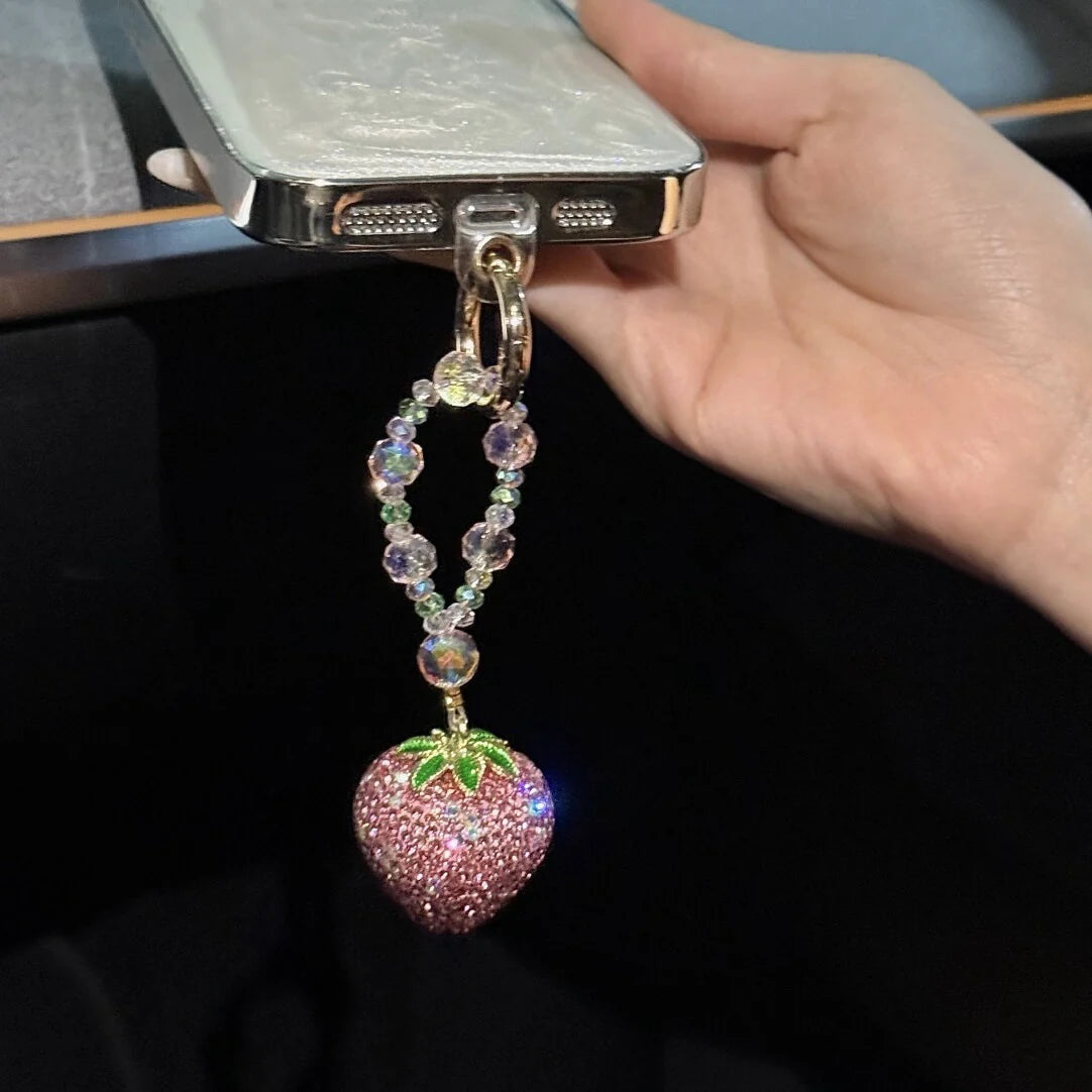 Unisex Sleutelhanger Met Aardbeibedeltje 5