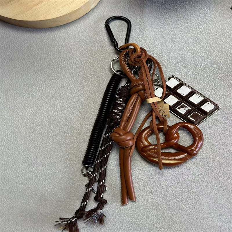 Unisex Sleutelhanger Met Voedselthema Speels Ontwerp 2