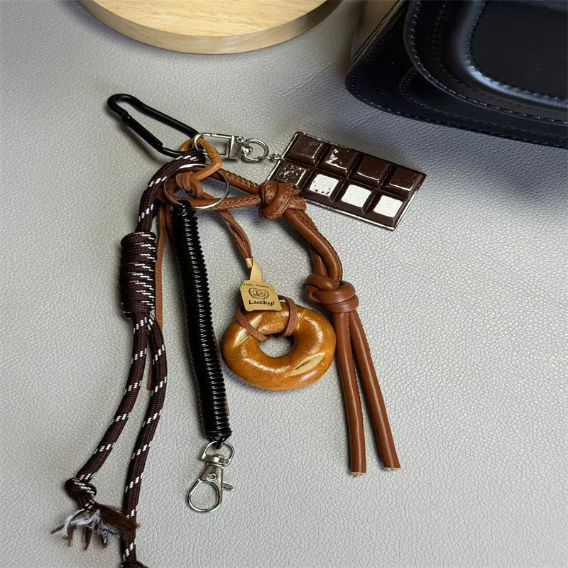 Unisex Sleutelhanger Met Voedselthema Speels Ontwerp 3