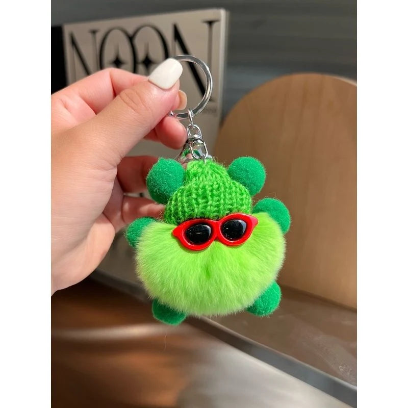 Unisex Sleutelhanger Pluche Cactus Speels Design 0