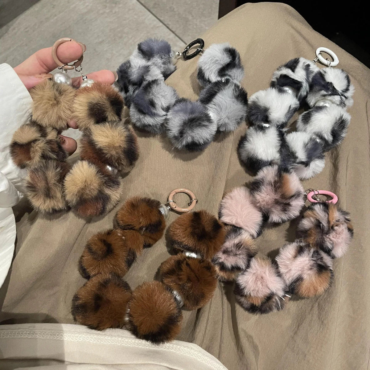 Unisex Sleutelhanger Pluche Dierenontwerp Speels Accessoire 2