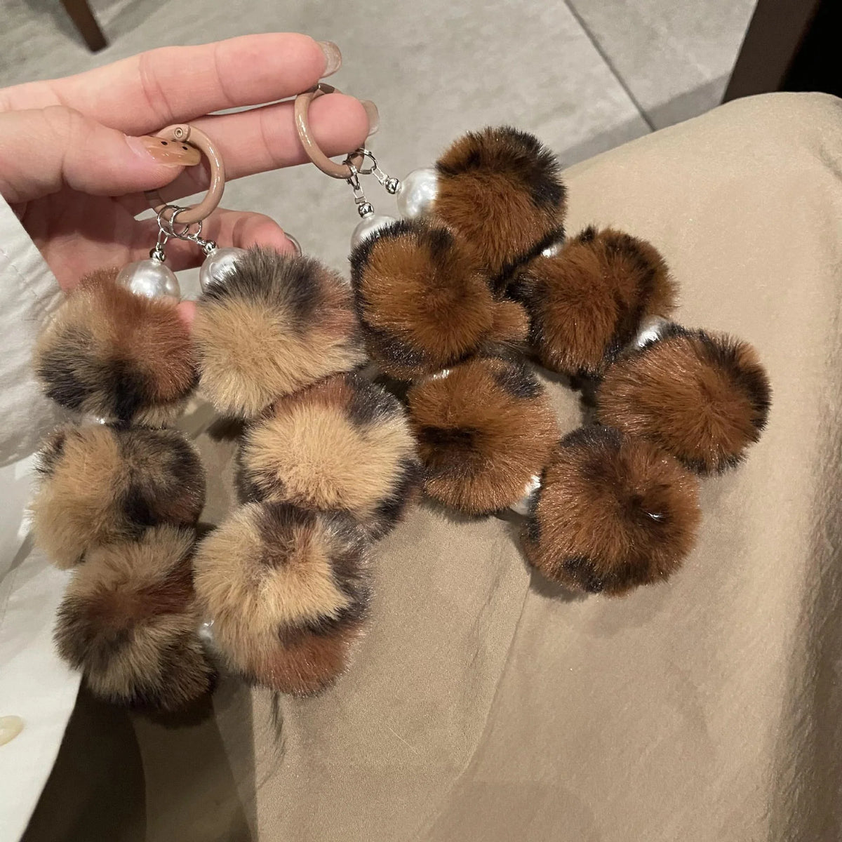 Unisex Sleutelhanger Pluche Dierenontwerp Speels Accessoire 3