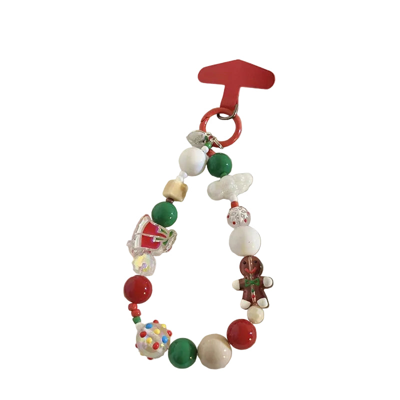 Unisex Sleutelhanger met Kralen en Kerstthema Speels Design 0
