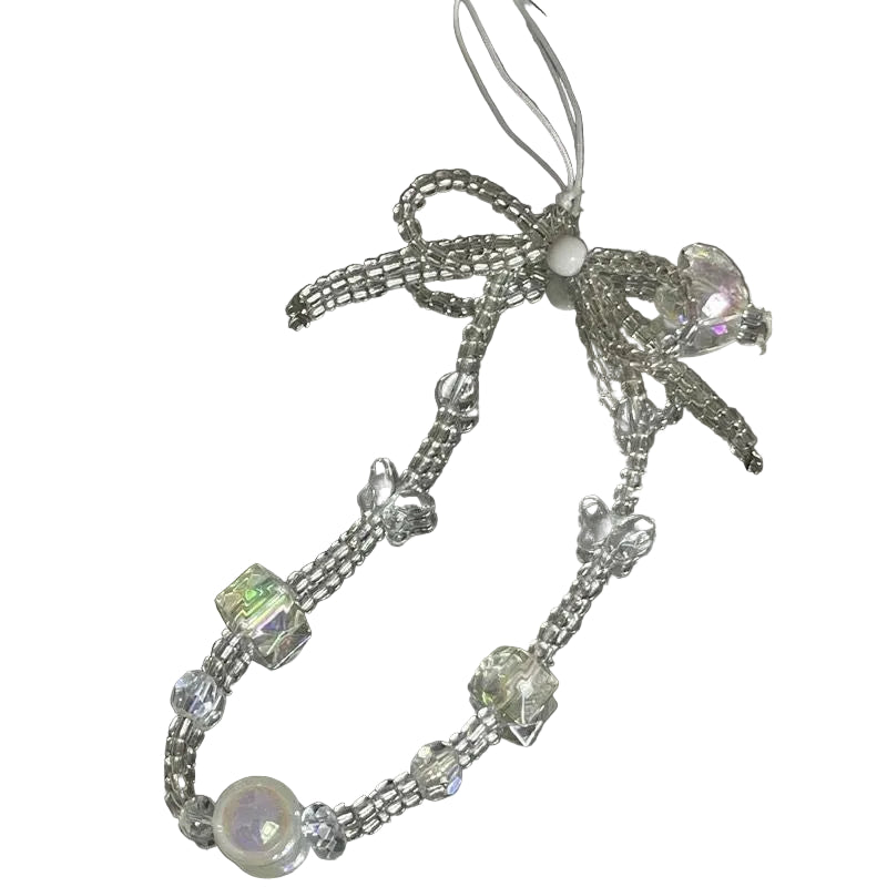 Unisex Sleutelhanger met Parelaccenten en Bedel 3