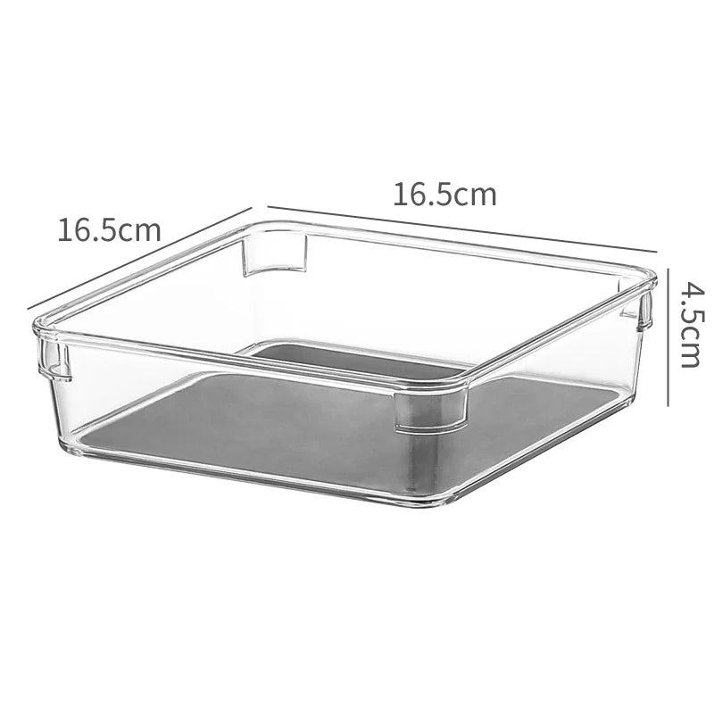 Unisex Smalle Opbergbak Acryl Transparant 4