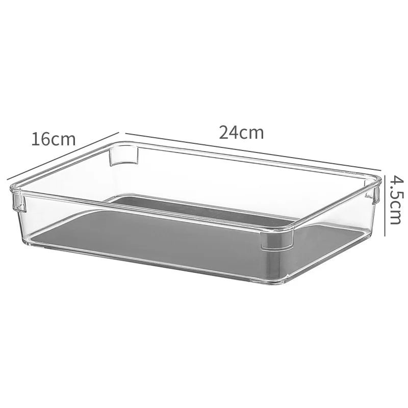 Unisex Smalle Opbergbak Acryl Transparant 6