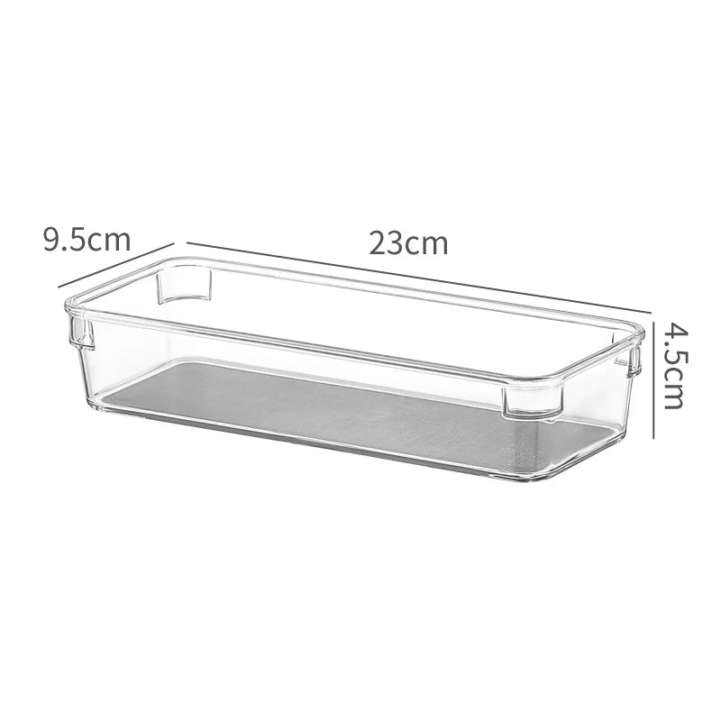 Unisex Smalle Opbergbak Acryl Transparant 7