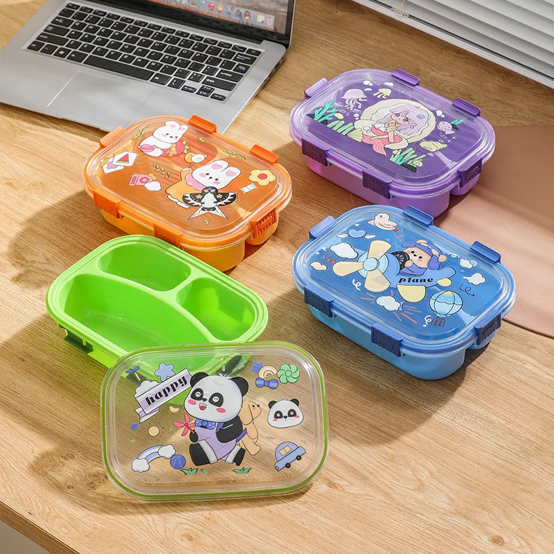 Unisex Snackbewaarcontainer Met Meerdere Compartimenten Thema Design 0