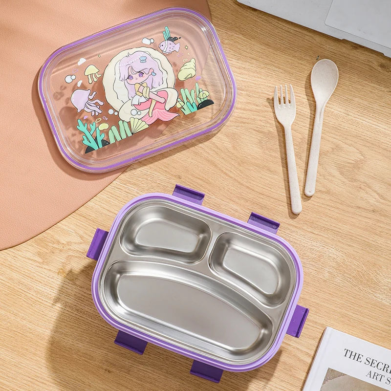 Unisex Snackbewaarcontainer Met Meerdere Compartimenten Thema Design 2