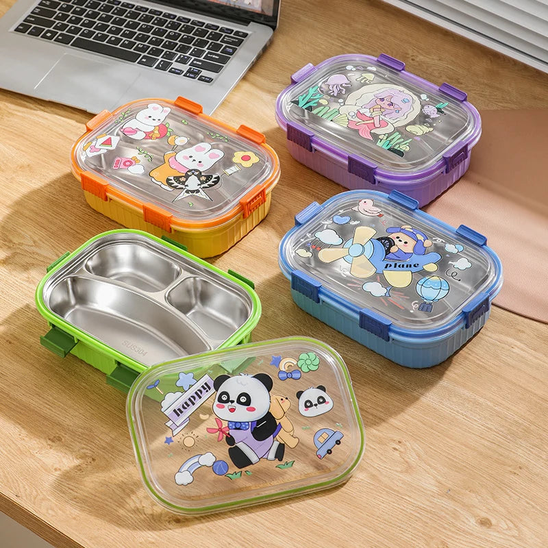 Unisex Snackbewaarcontainer Met Meerdere Compartimenten Thema Design 7