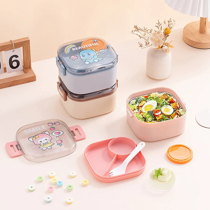 Unisex Snackbewaarcontainer Multifunctioneel Met Speels Thema 2