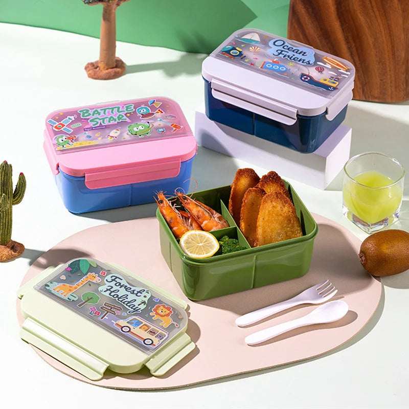 Unisex Snackbox Bento Stijl Met Compartimenten 3