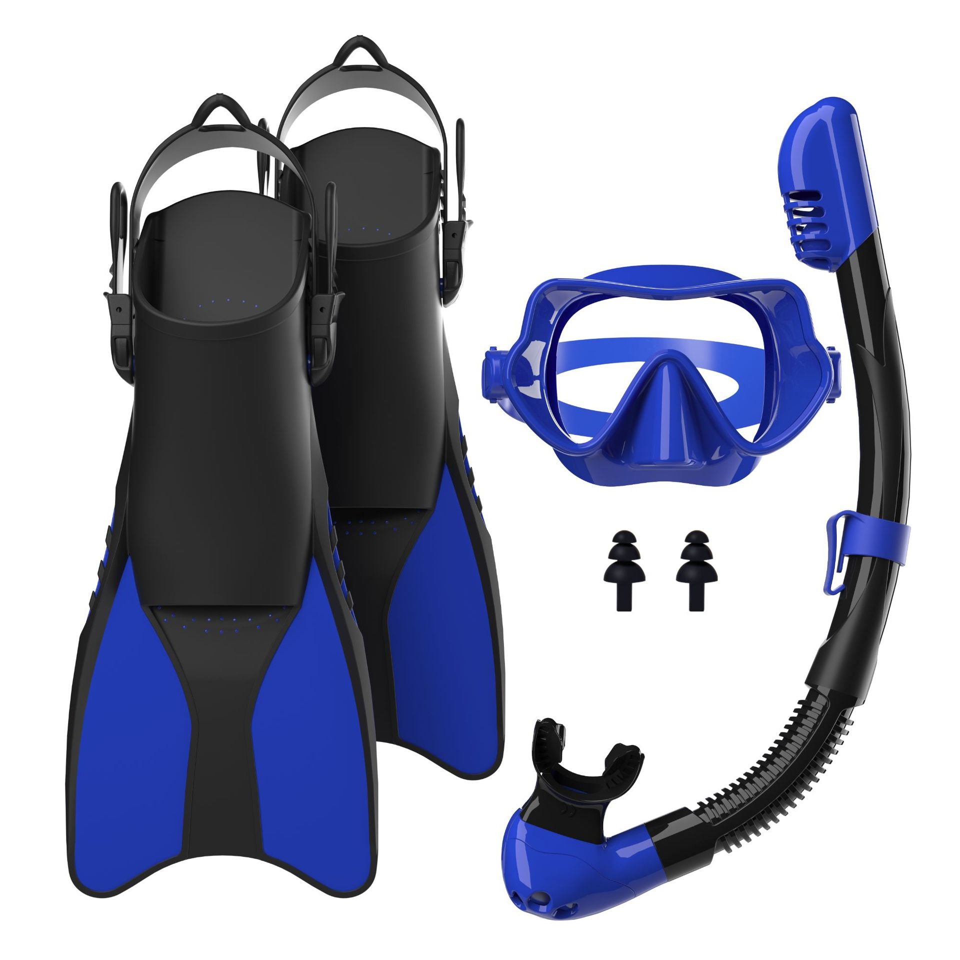 Unisex Snorkelset Compleet met Comfortabele Vinnen en Duikmasker 6
