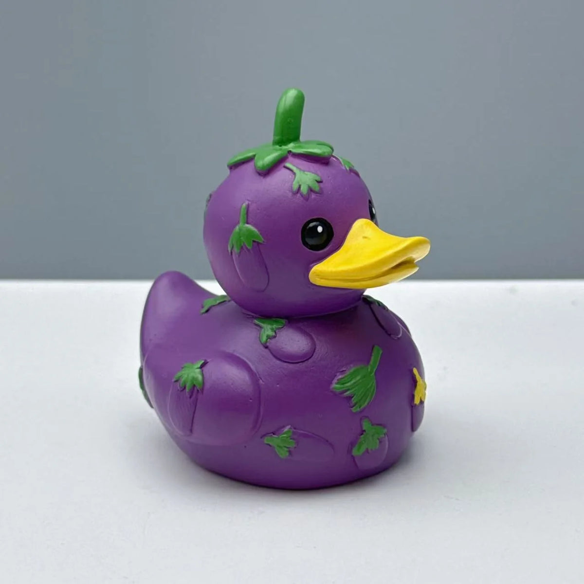 Unisex Speelgoed Rubber Eend Met Groentemotief 3