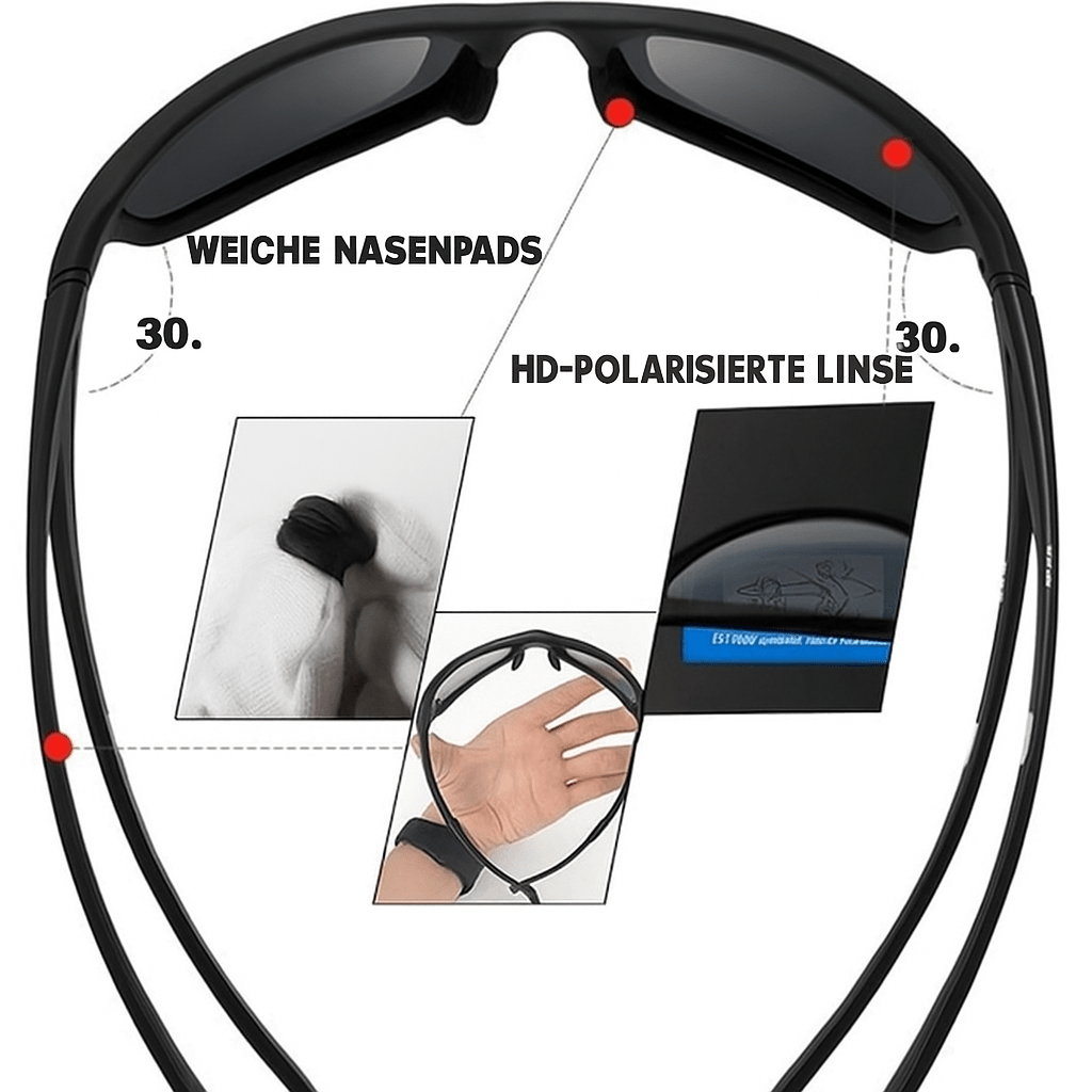 Unisex Sportzonnebril Gepolariseerd voor Outdoor Activiteiten 6