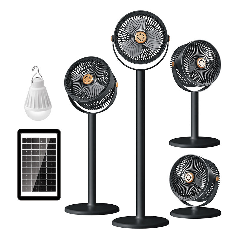 Unisex Staande Ventilator Multifunctioneel Met Zonne-energie en LED-verlichting 1