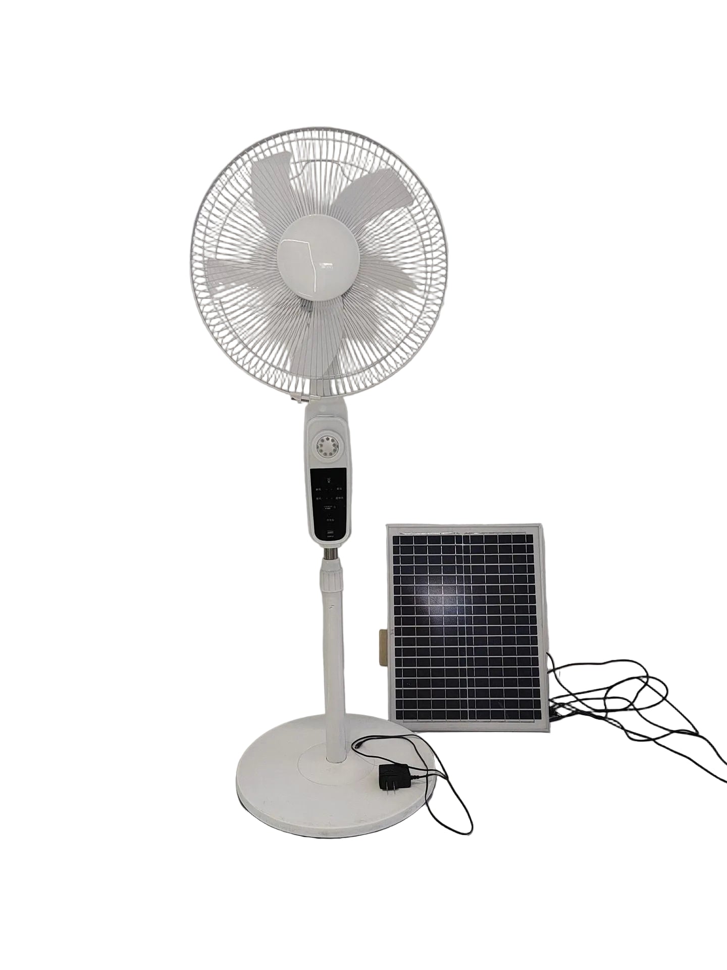 Unisex Standventilator met Zonne-energie en Smart Control 0