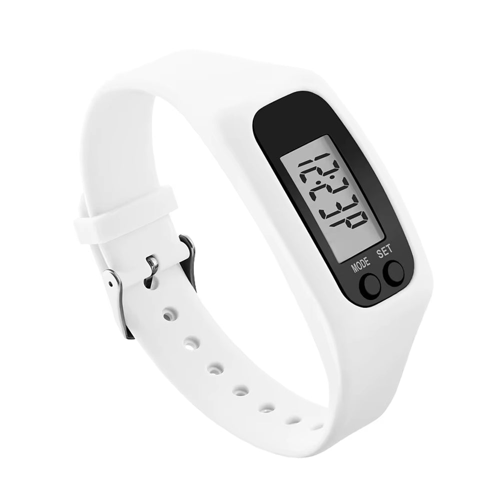 Unisex Stappenteller Polsband met LED-display 0