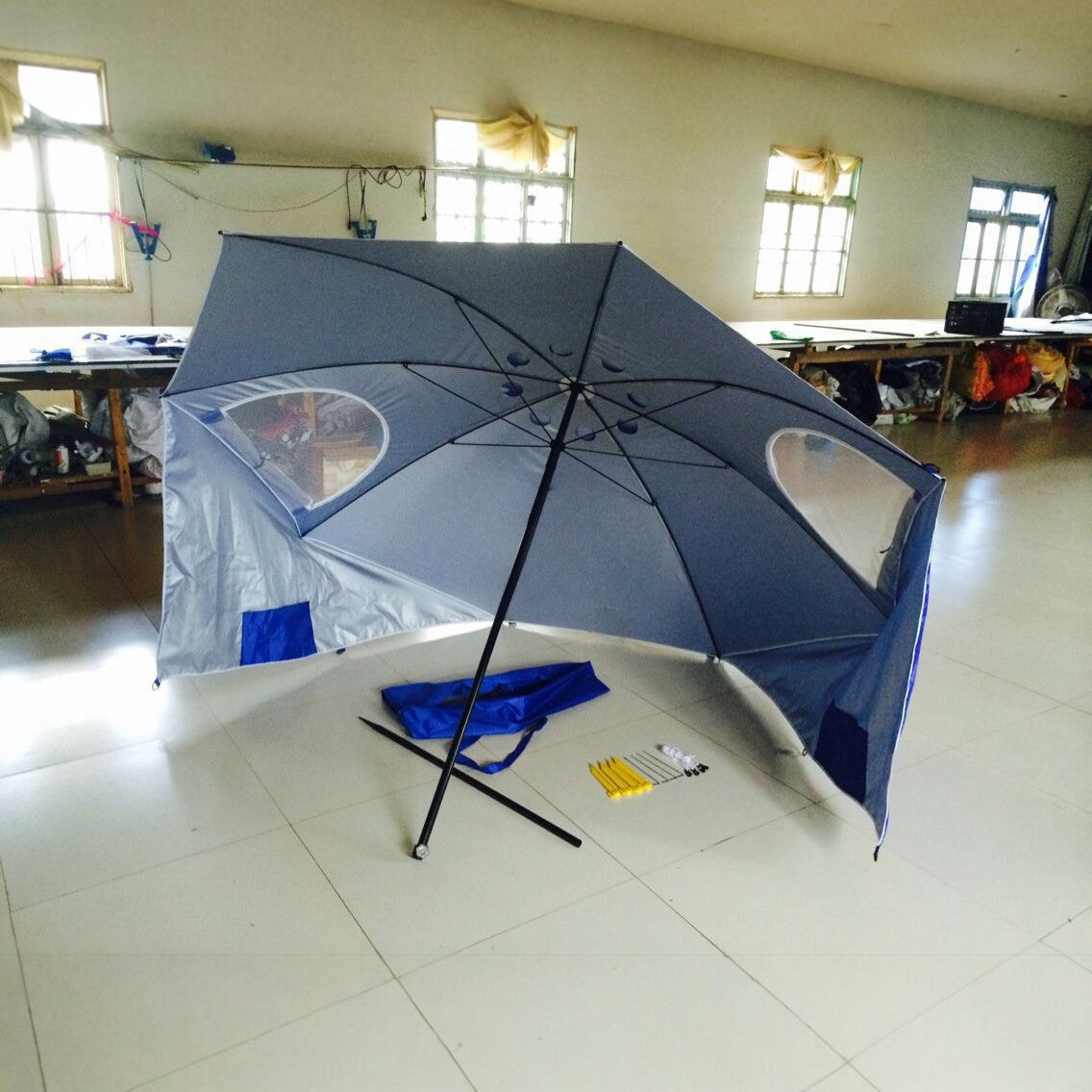 Unisex Strandparasol Stevig en Lichtgewicht voor Tuin en Strand 2