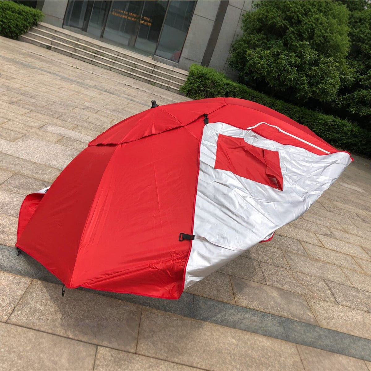 Unisex Strandparasol UV-bestendig Compact en Draagbaar 2