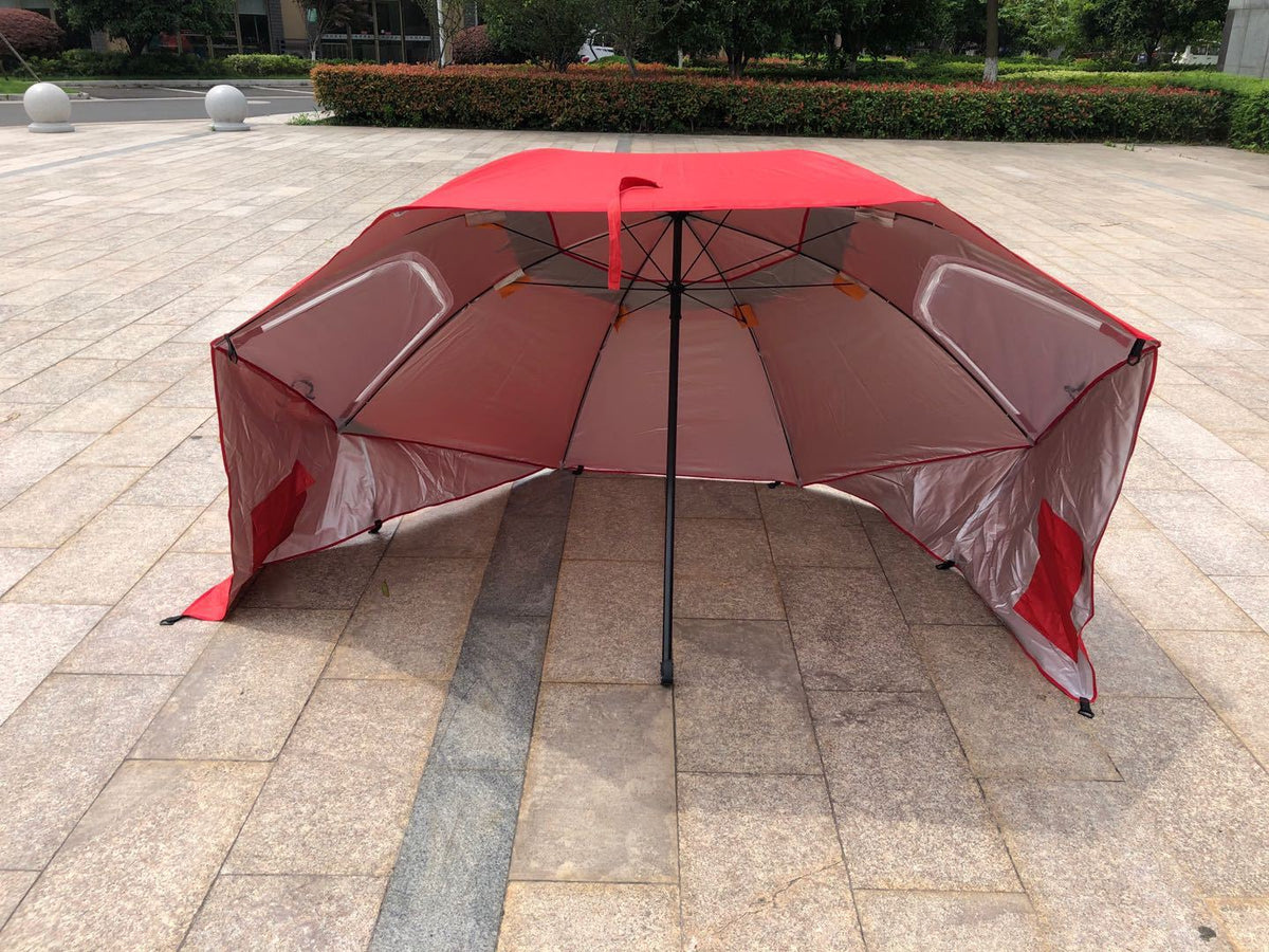 Unisex Strandparasol UV-bestendig Compact en Draagbaar 8