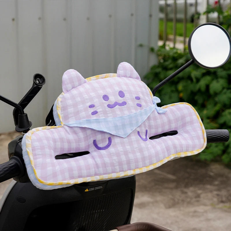 Unisex Stuurhoes Pluche met Handverwarmers en Kattenmotief 7