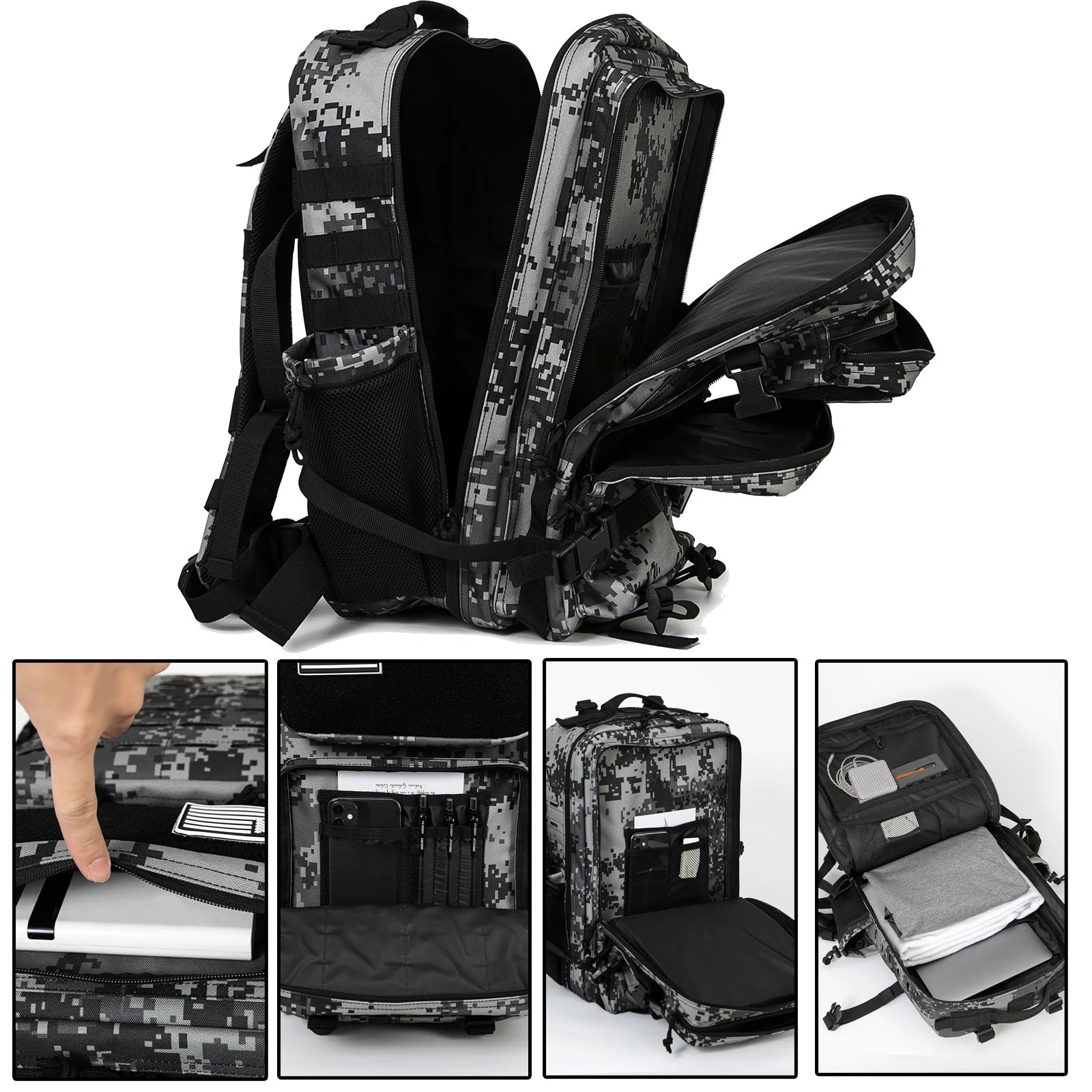 Unisex Tactische Rugzak 45L voor Outdoor Activiteiten 4