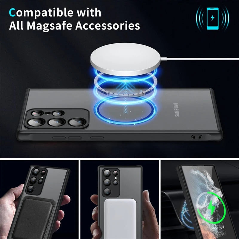 Unisex Telefoonhoesje Schokbestendig voor Samsung Galaxy met MagSafe Compatibiliteit 4