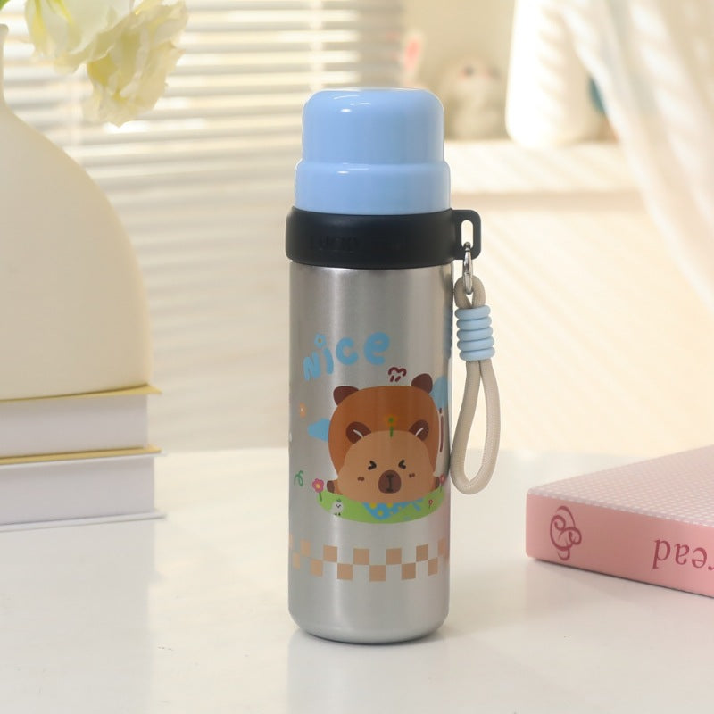 Unisex Thermosfles 1 Liter Dierendesign Met Handgreep 7