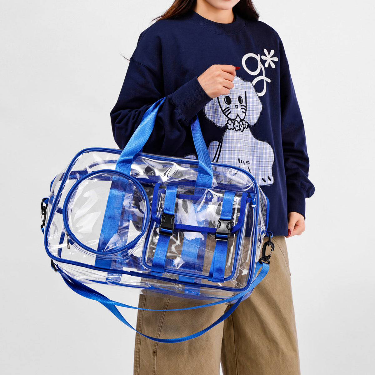 Unisex Transparante Duffle Bag Functioneel Design 2