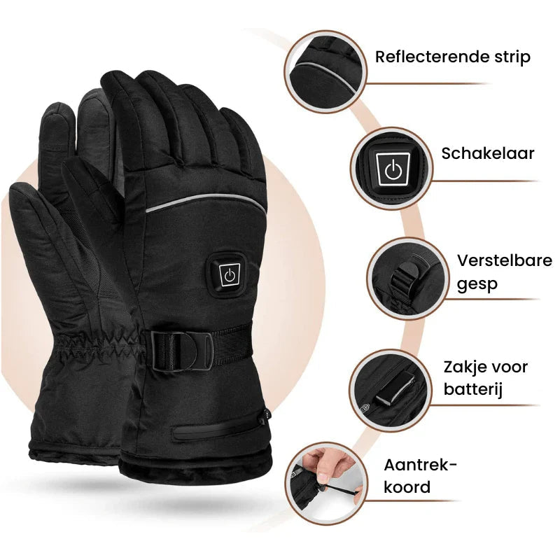 Unisex Verwarmde Handschoenen Met Drie Verwarmingsniveaus Touchscreen Compatibel 1