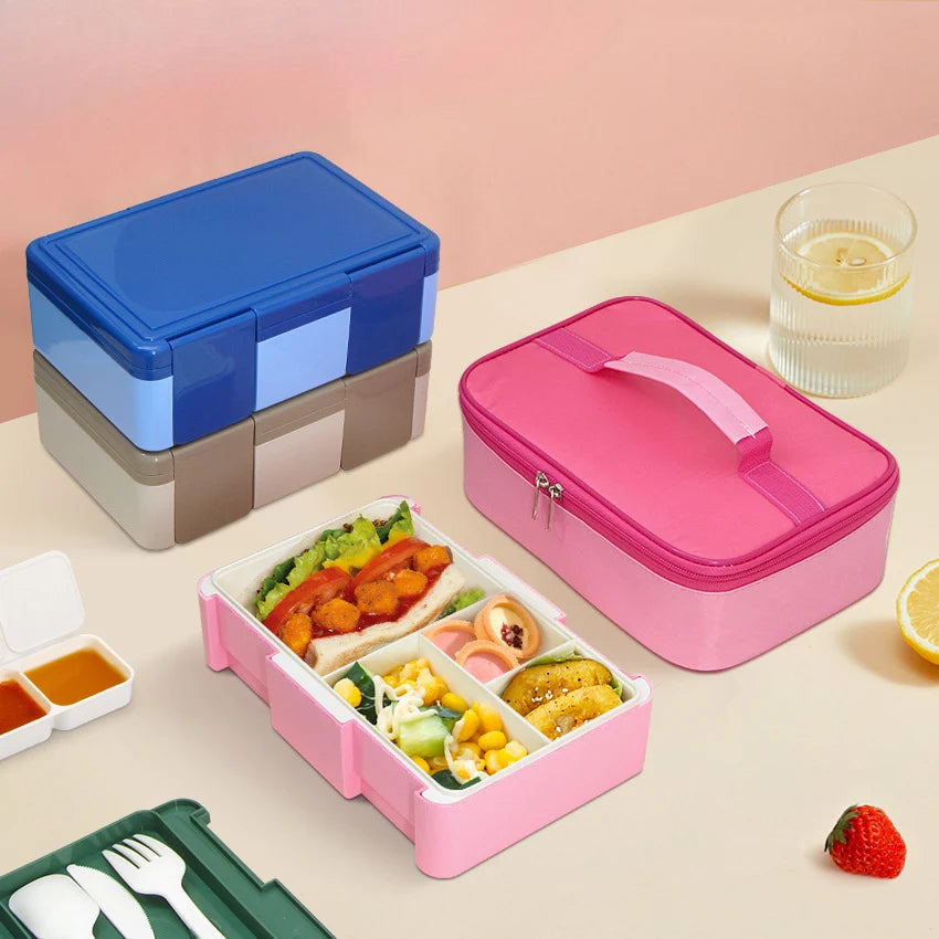 Unisex Voedselbewaarcontainer Geïsoleerd Met Meerdere Compartimenten 1