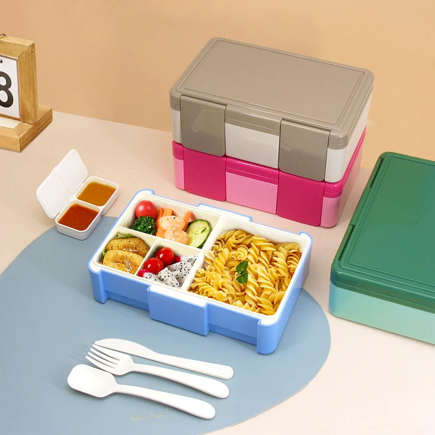 Unisex Voedselbewaarcontainer Geïsoleerd Met Meerdere Compartimenten 4