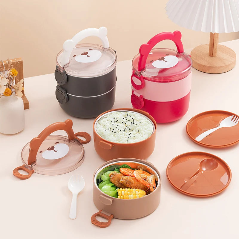 Unisex Voedselbewaarkom Met Speels Dierenprint Ontwerp 1