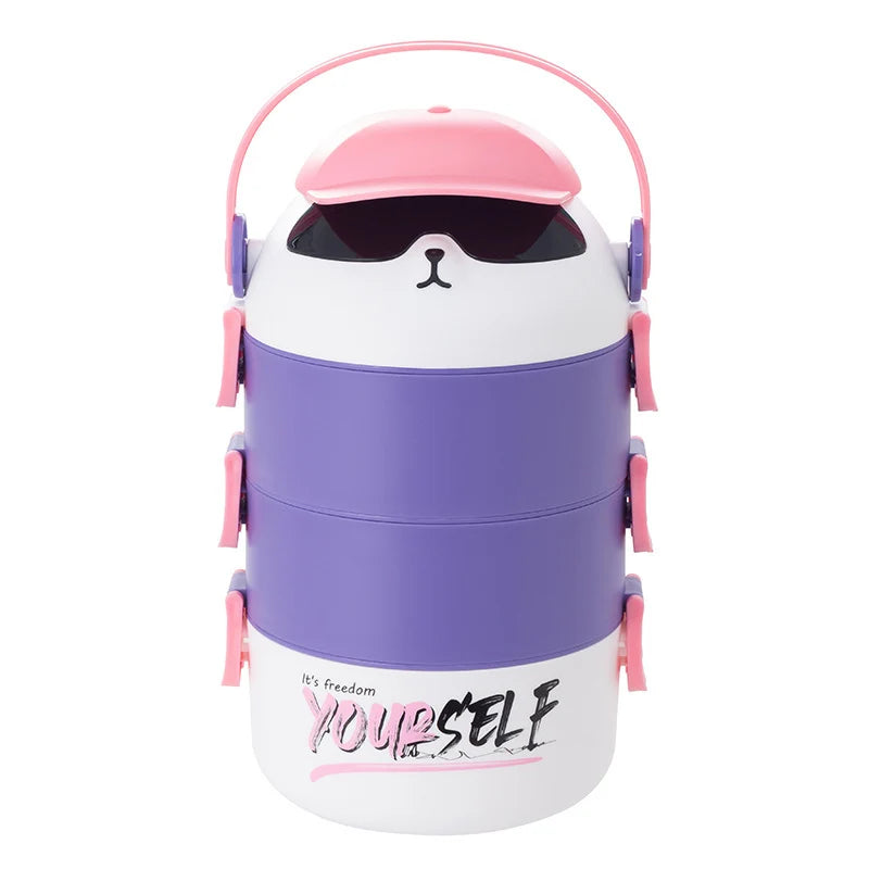 Unisex Voedseldrager Dierenthema Praktisch Ontwerp 3