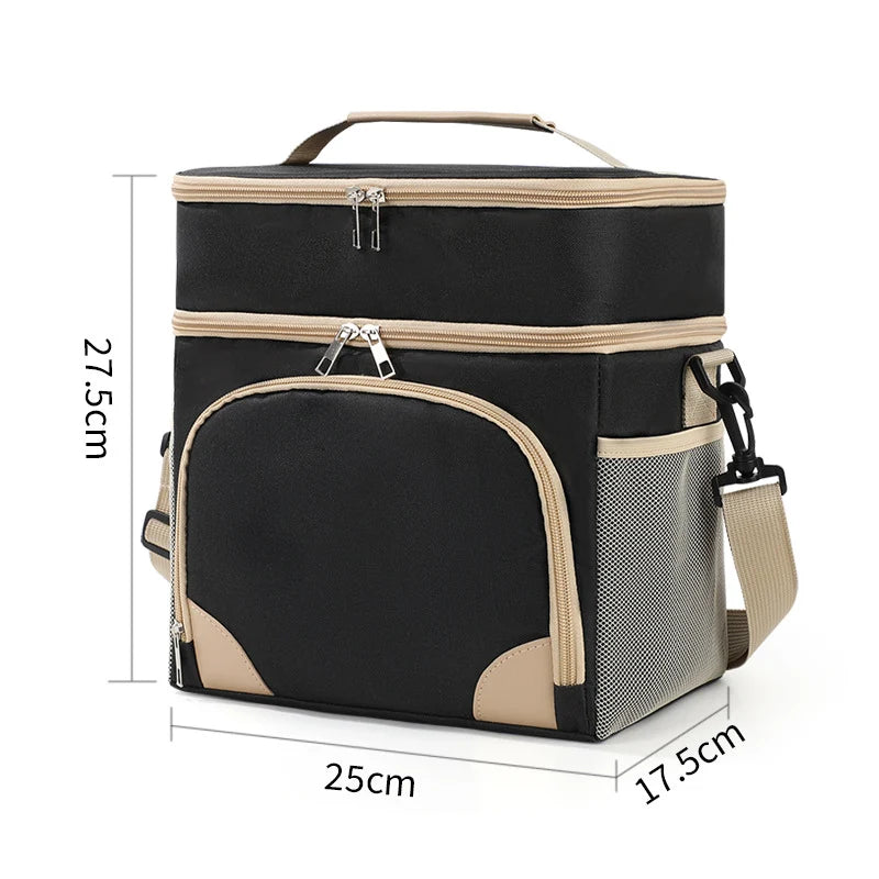 Unisex Voedseldrager Thermisch Geïsoleerd Praktisch Design 0