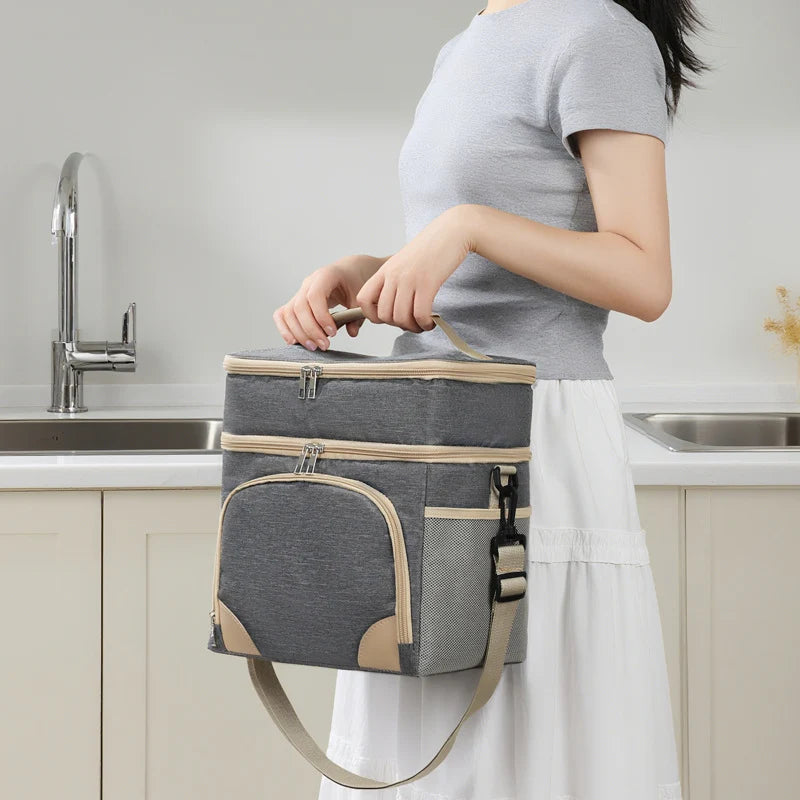 Unisex Voedseldrager Thermisch Geïsoleerd Praktisch Design 3