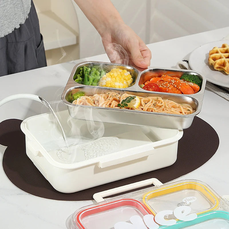 Unisex Voedselopslagbox met Drie Compartimenten Functioneel Design 1