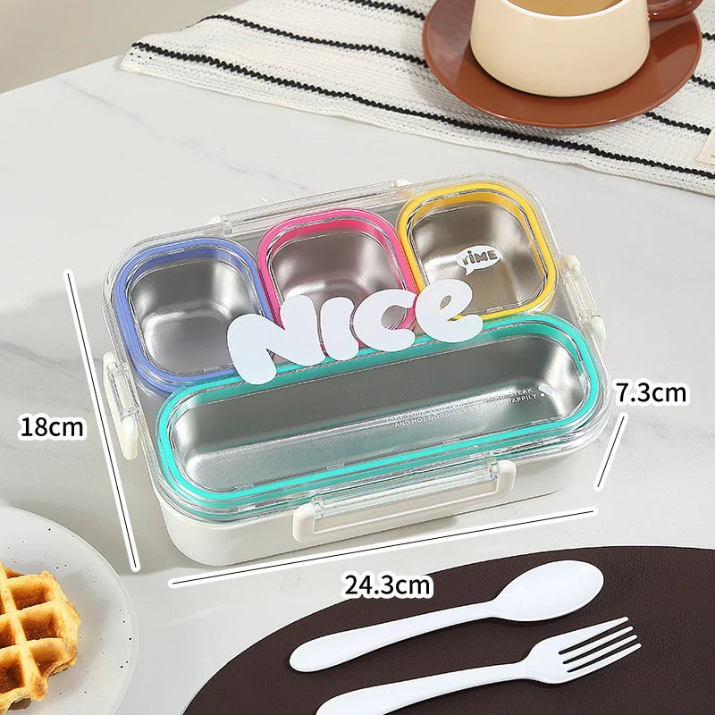 Unisex Voedselopslagbox met Drie Compartimenten Functioneel Design 6