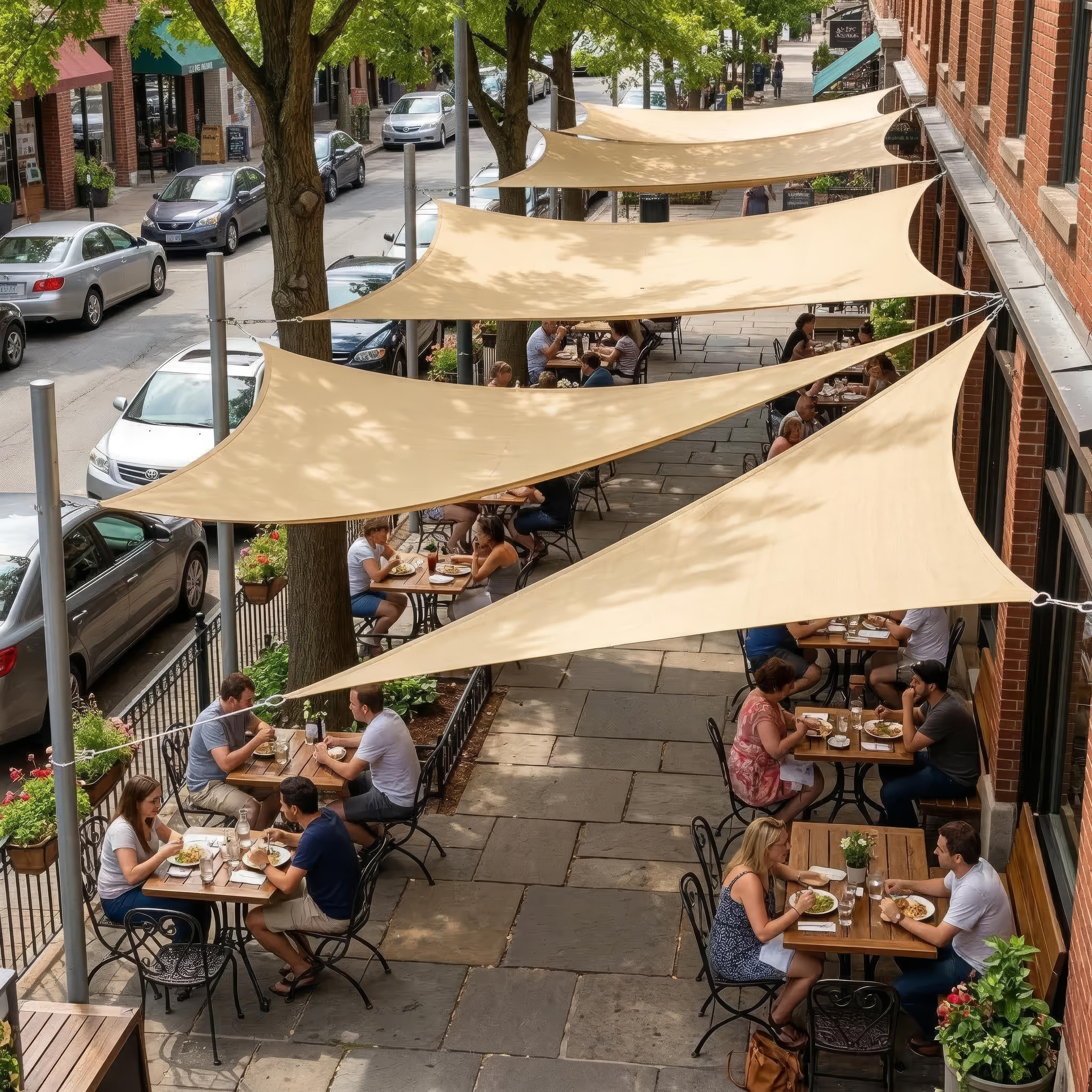 Unisex Waterdichte Rechthoekige Luifel voor Terras en Balkon 6