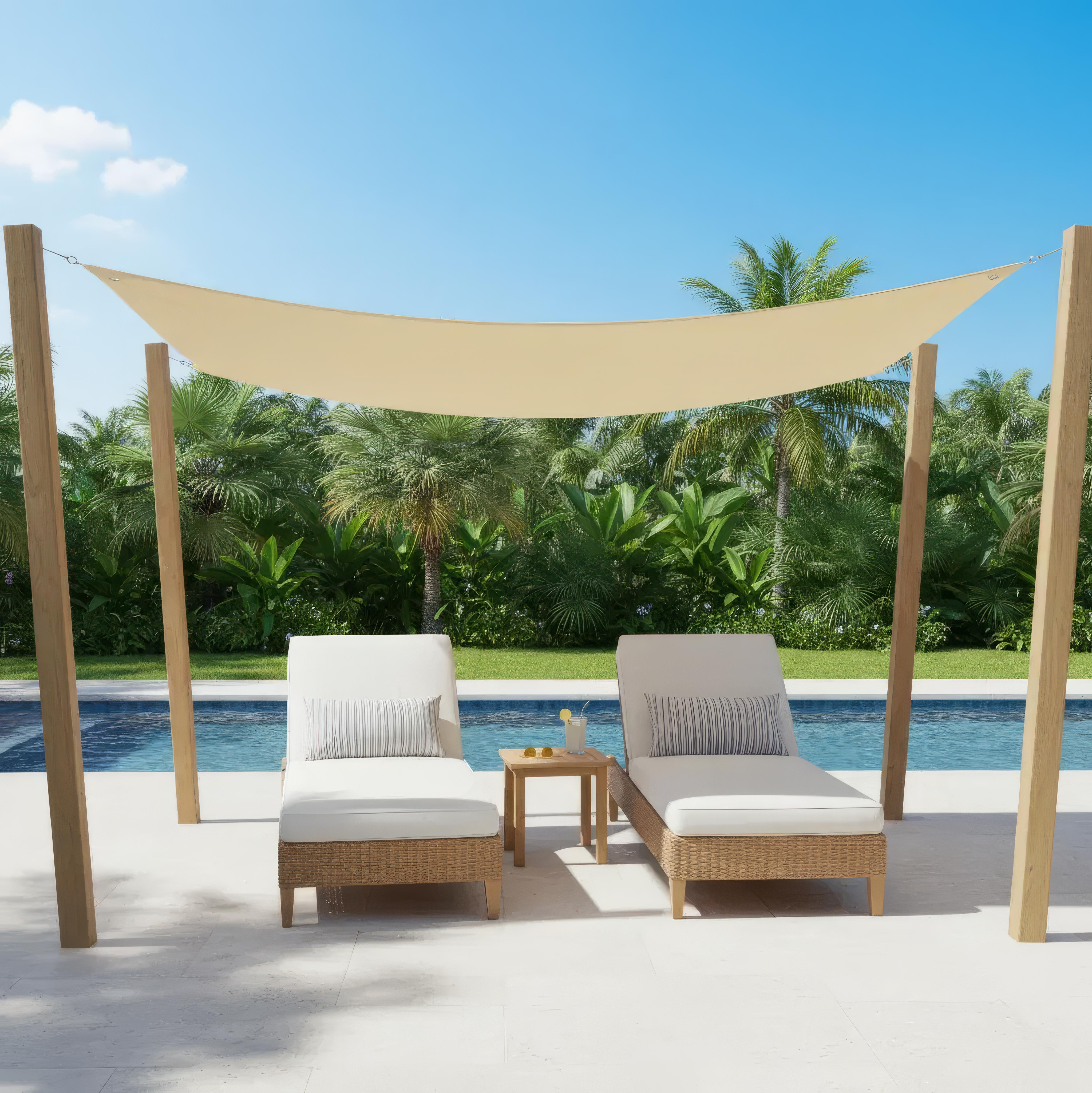 Unisex Waterdichte Rechthoekige Luifel voor Terras en Balkon 8