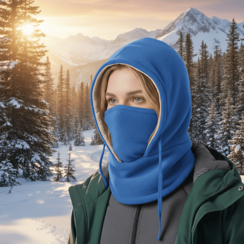 Unisex Wintermuts Winddicht met Afneembare Nekflap en Gelaatsscherm 5