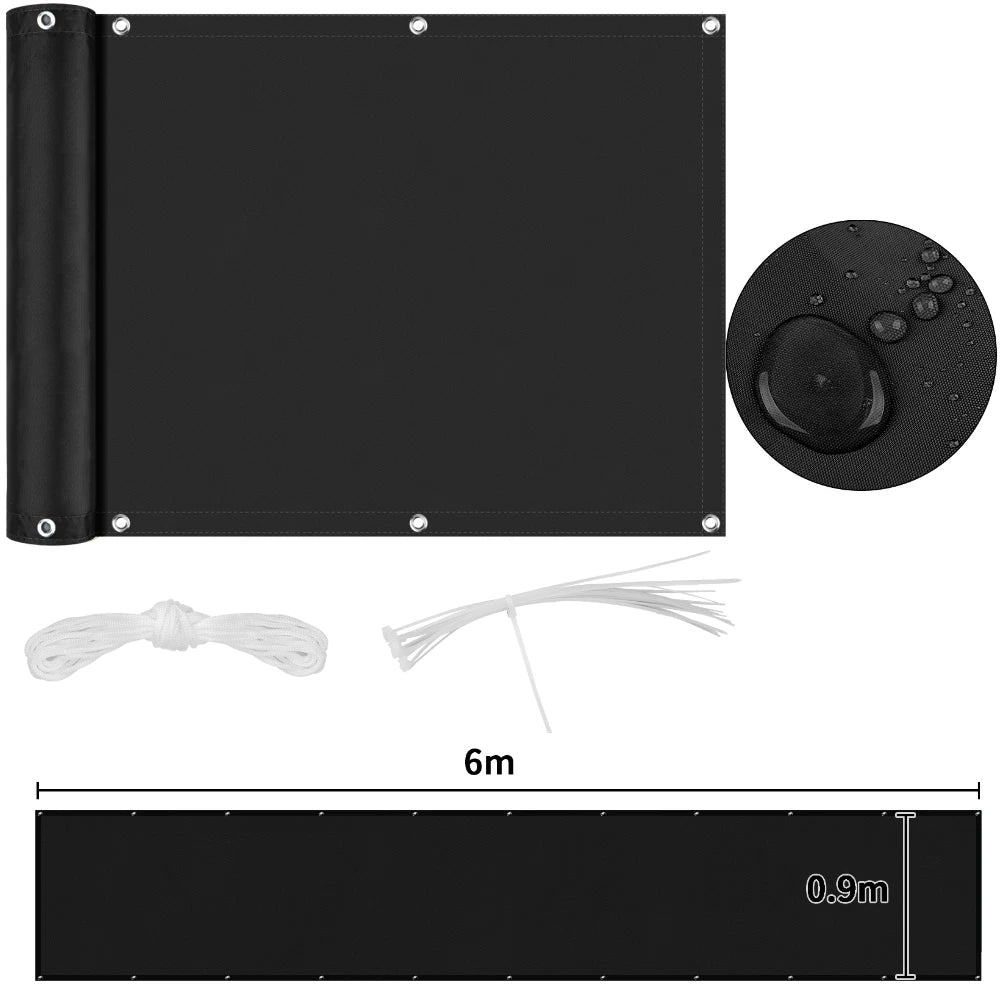 Unisex Zonwering Paneel Privacy Scherm Waterdicht Balkon Schaduwdoek 21