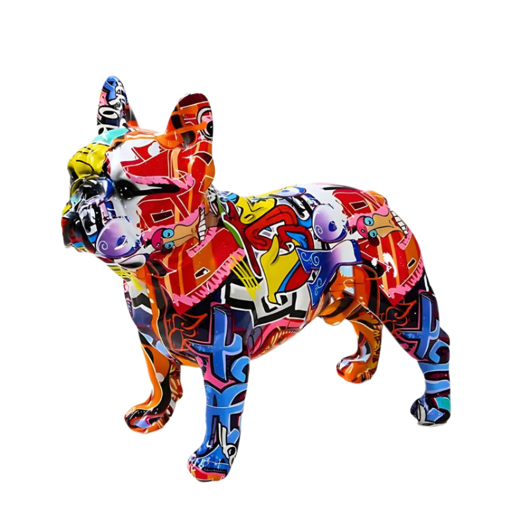 Urban Franse Bulldog Sculptuur Moderne Kunst 0